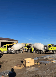 flat work from concrete delivered